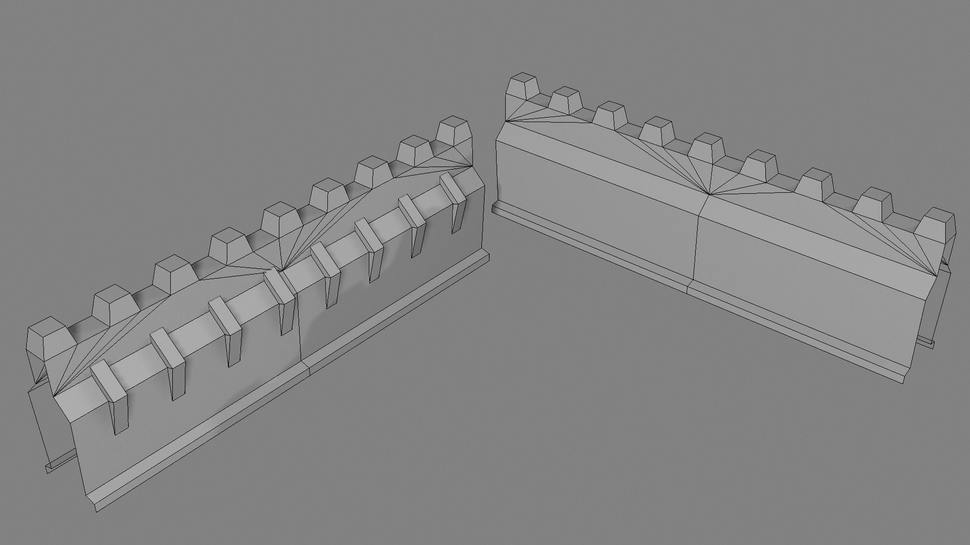 Fantasy Stone Castle Pack Low-poly 3D model_8