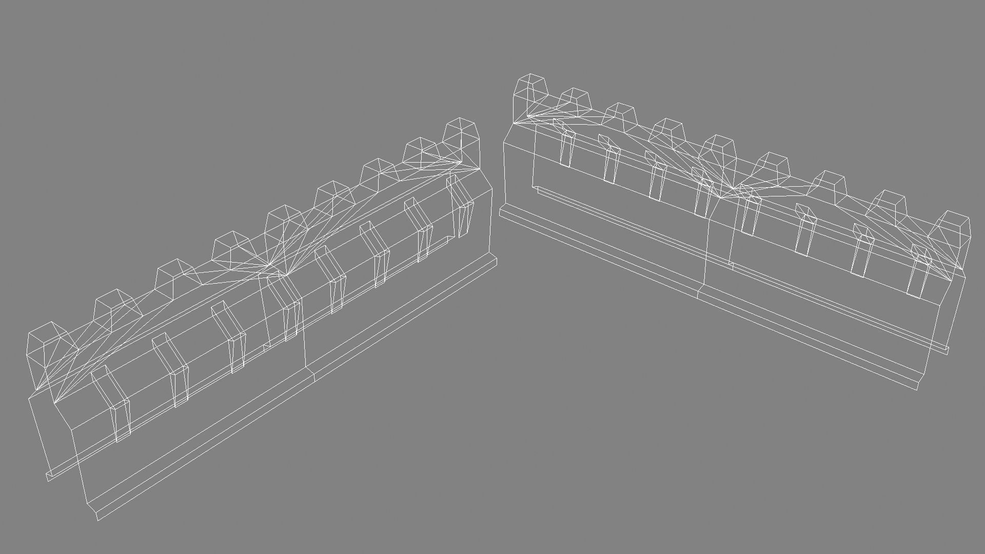 Fantasy Stone Castle Pack Low-poly 3D model_10