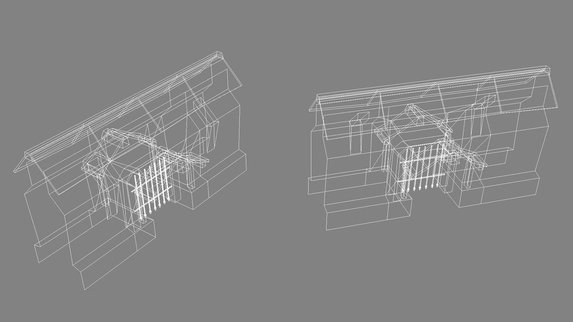 Fantasy Stone Castle Pack Low-poly 3D model_19