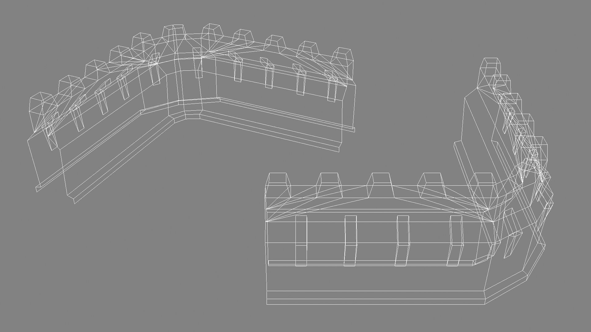 Fantasy Stone Castle Pack Low-poly 3D model_15