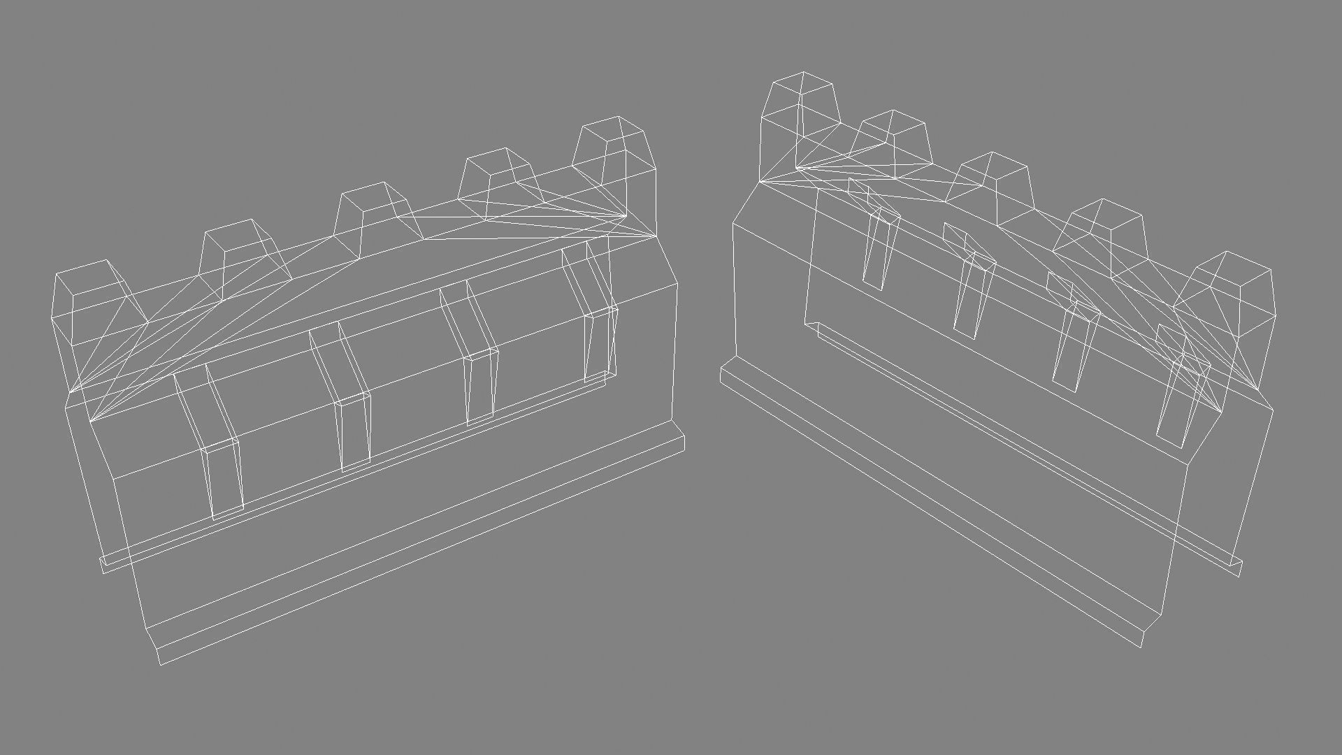 Fantasy Stone Castle Pack Low-poly 3D model_9