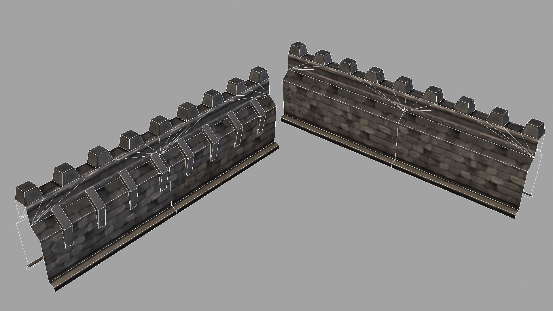 Fantasy Stone Castle Pack Low-poly 3D model_12