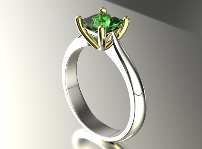 Engagement ring 0067 3D print model_6