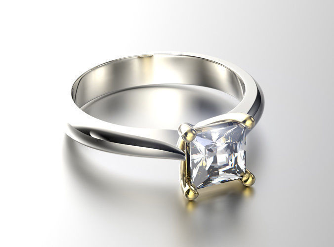 Engagement ring 0067 3D print model_2