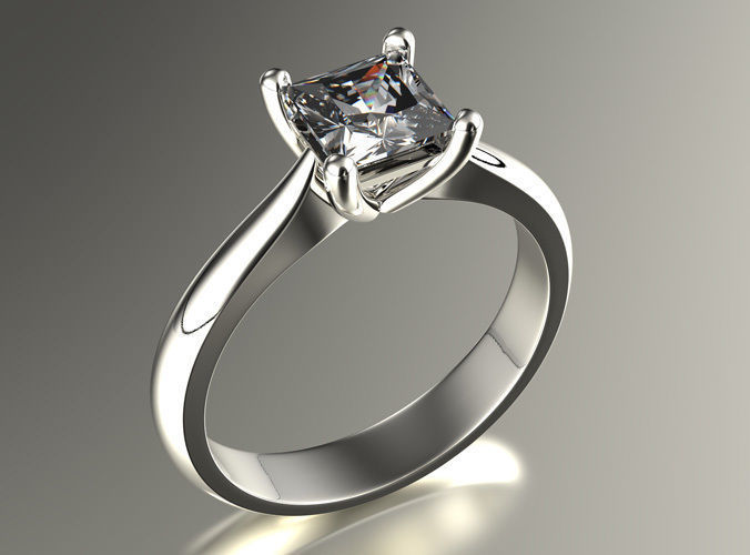 Engagement ring 0067 3D print model_3
