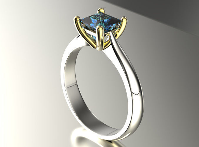 Engagement ring 0067 3D print model_5