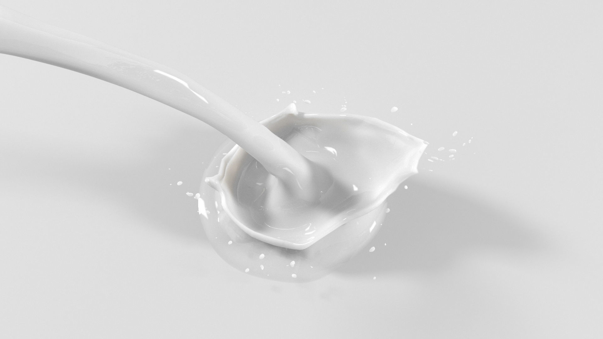 Splash Milk 3D model_1