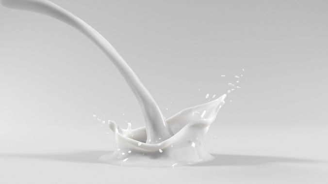 Splash Milk 3D model
