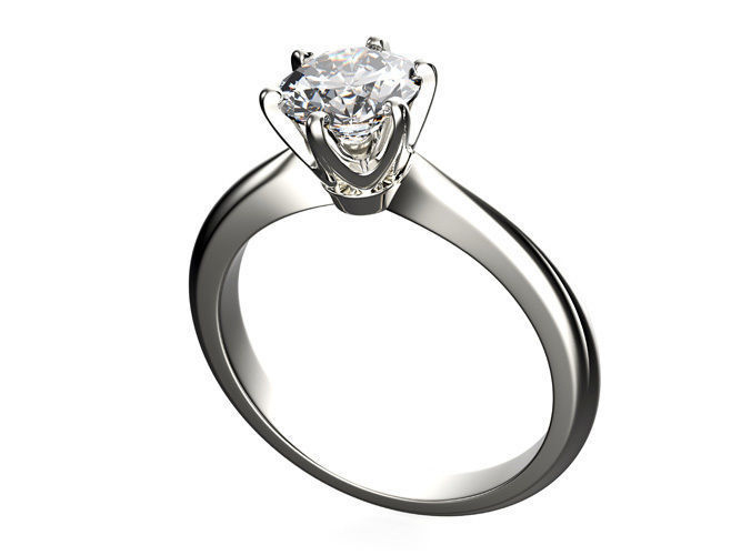 Engagement ring set 0068 3D print model_3