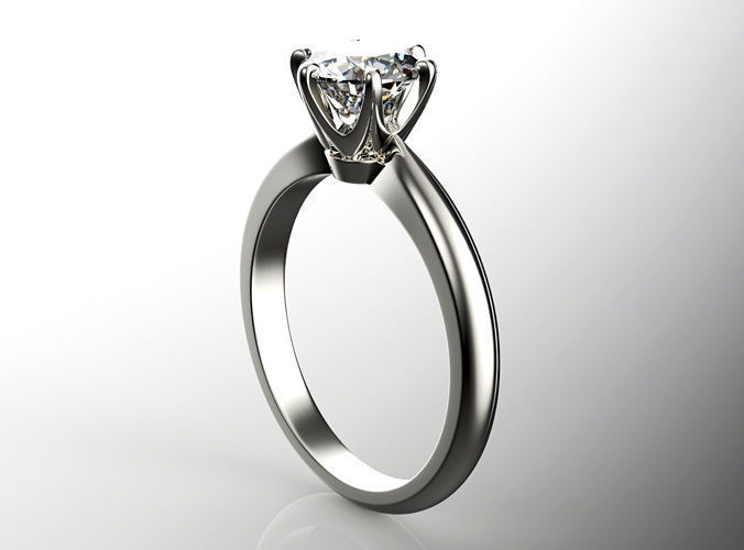 Engagement ring set 0068 3D print model_5
