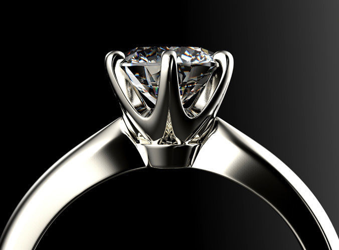 Engagement ring set 0068 3D print model_9