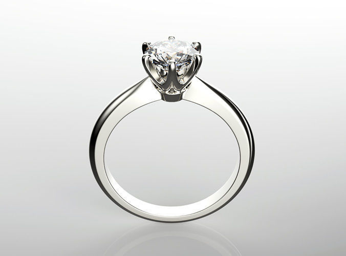 Engagement ring set 0068 3D print model_6