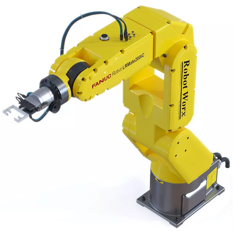 Fanuc Robotic Arm Manipulator 3D model_0