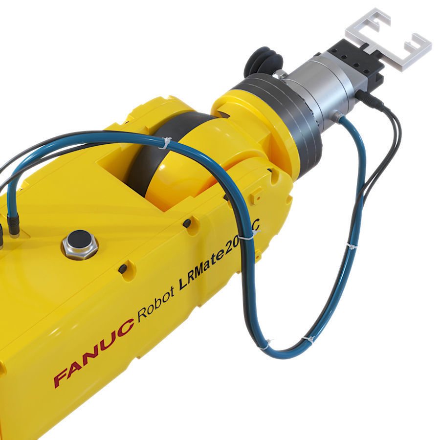 Fanuc Robotic Arm Manipulator 3D model_2