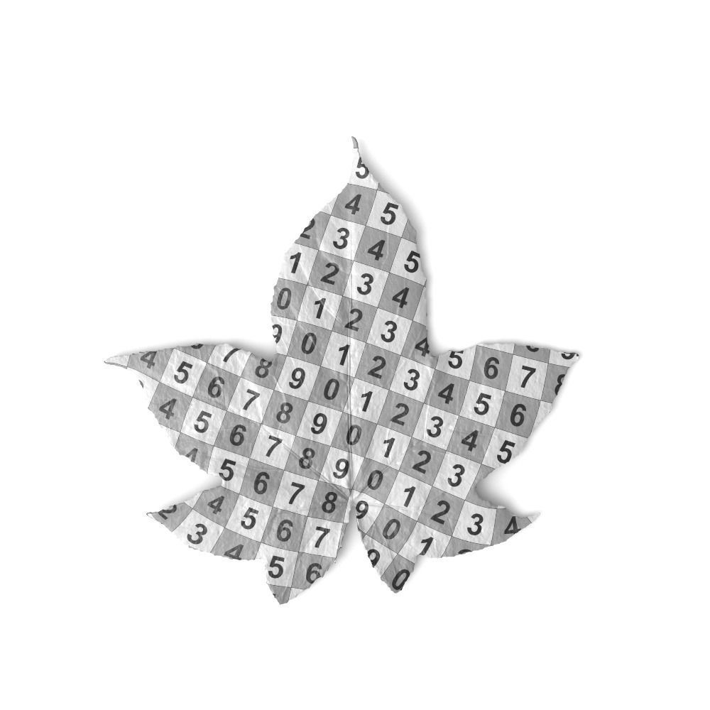 Golden Leaf Ornament 3D model_2