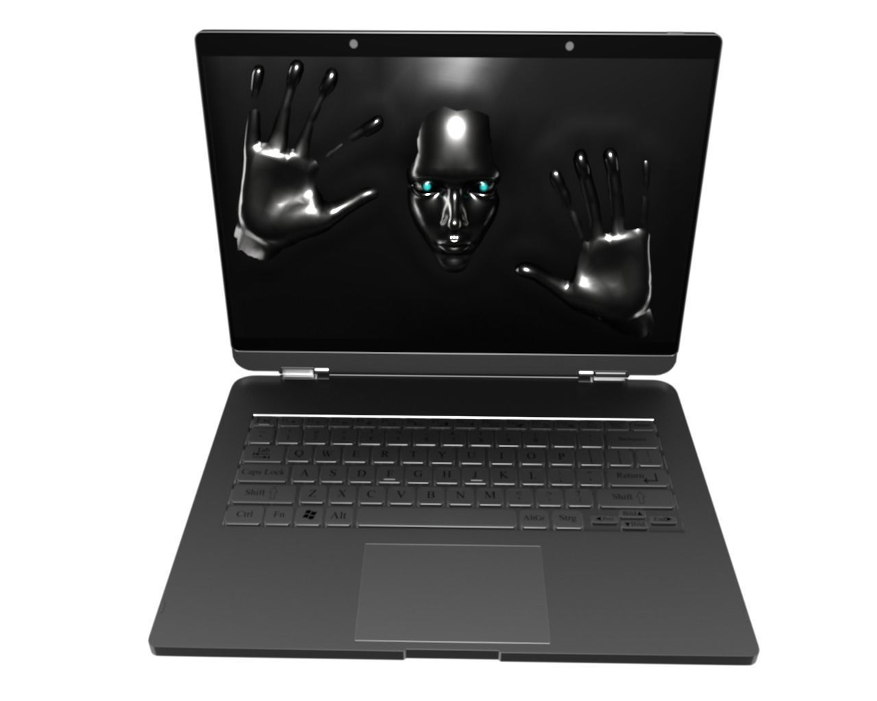 Living in a Digital World v2 3D model_1