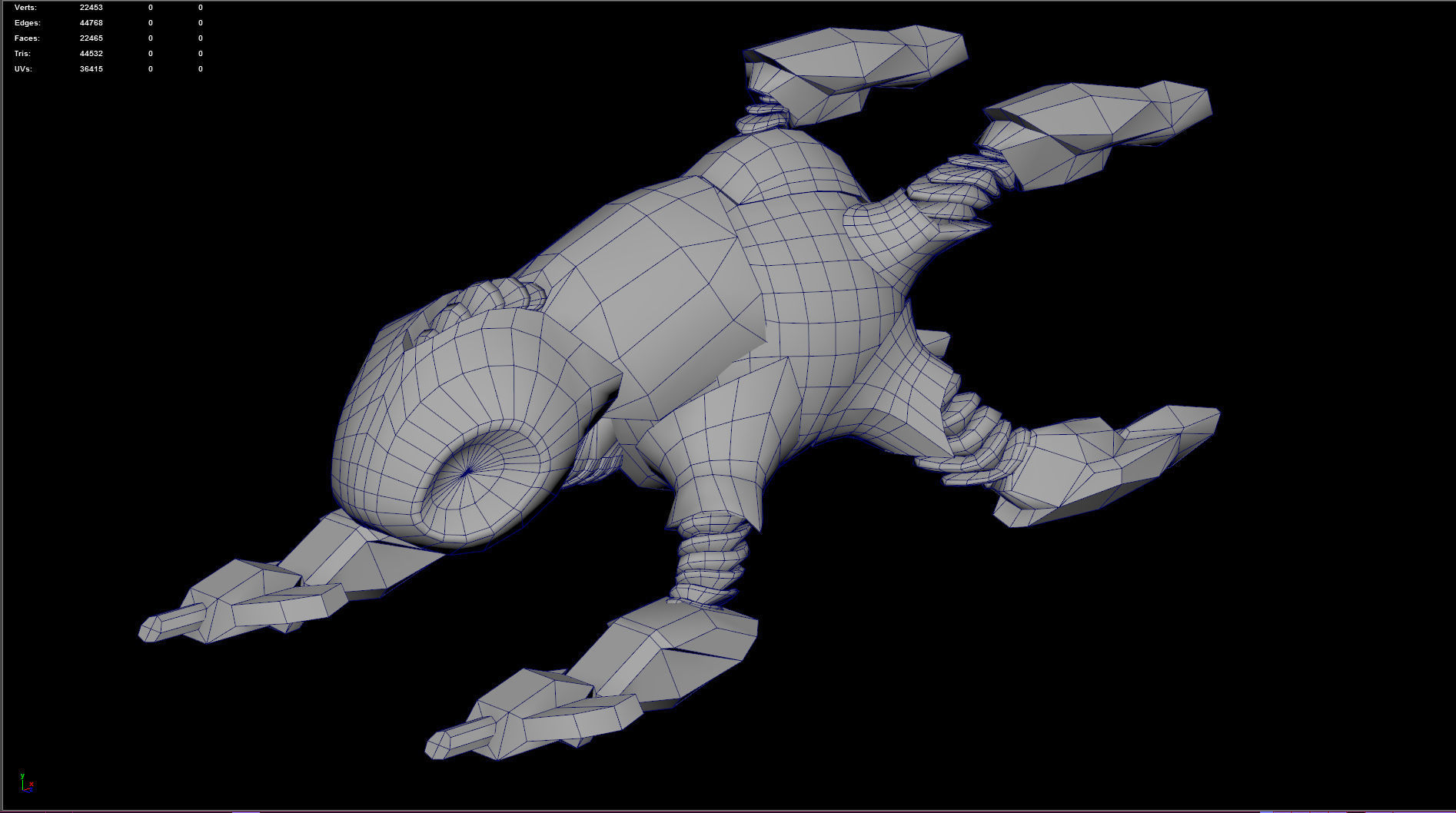 Space fighter collection - PBR  - VR Low-poly 3D model_20