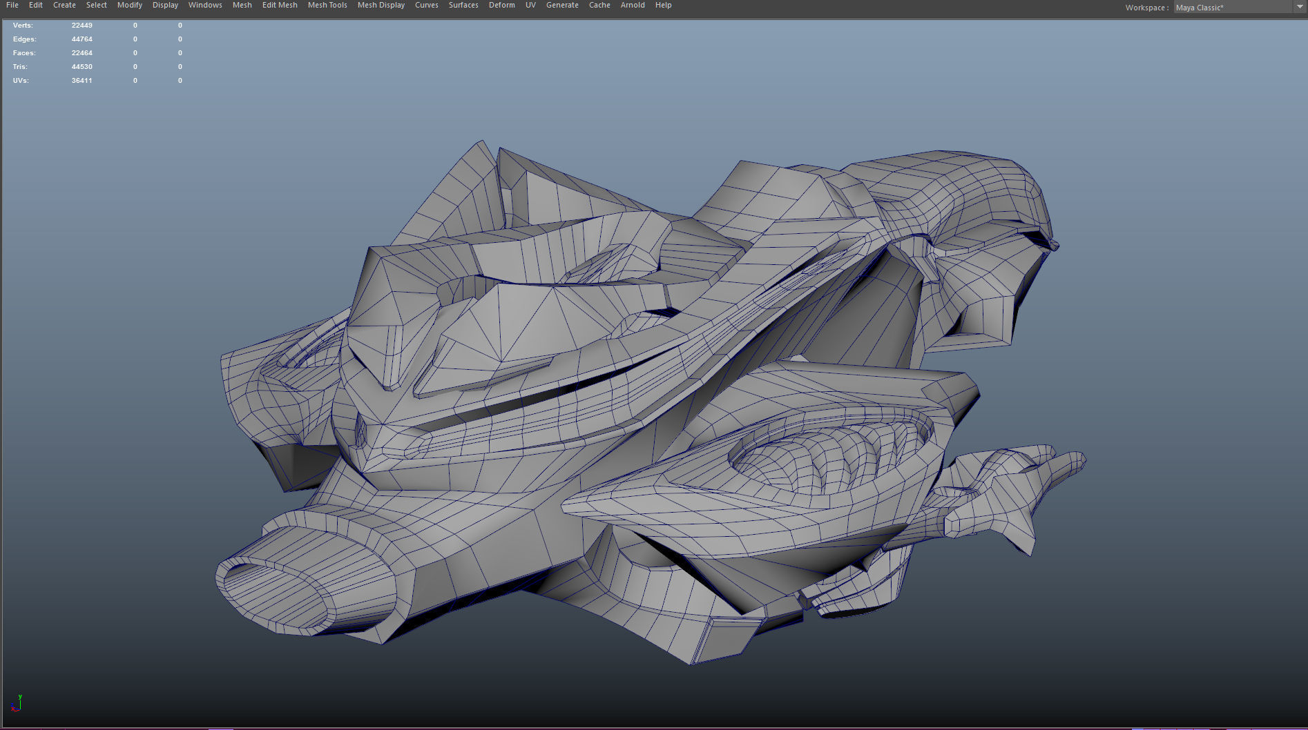 Space fighter collection - PBR  - VR Low-poly 3D model_17