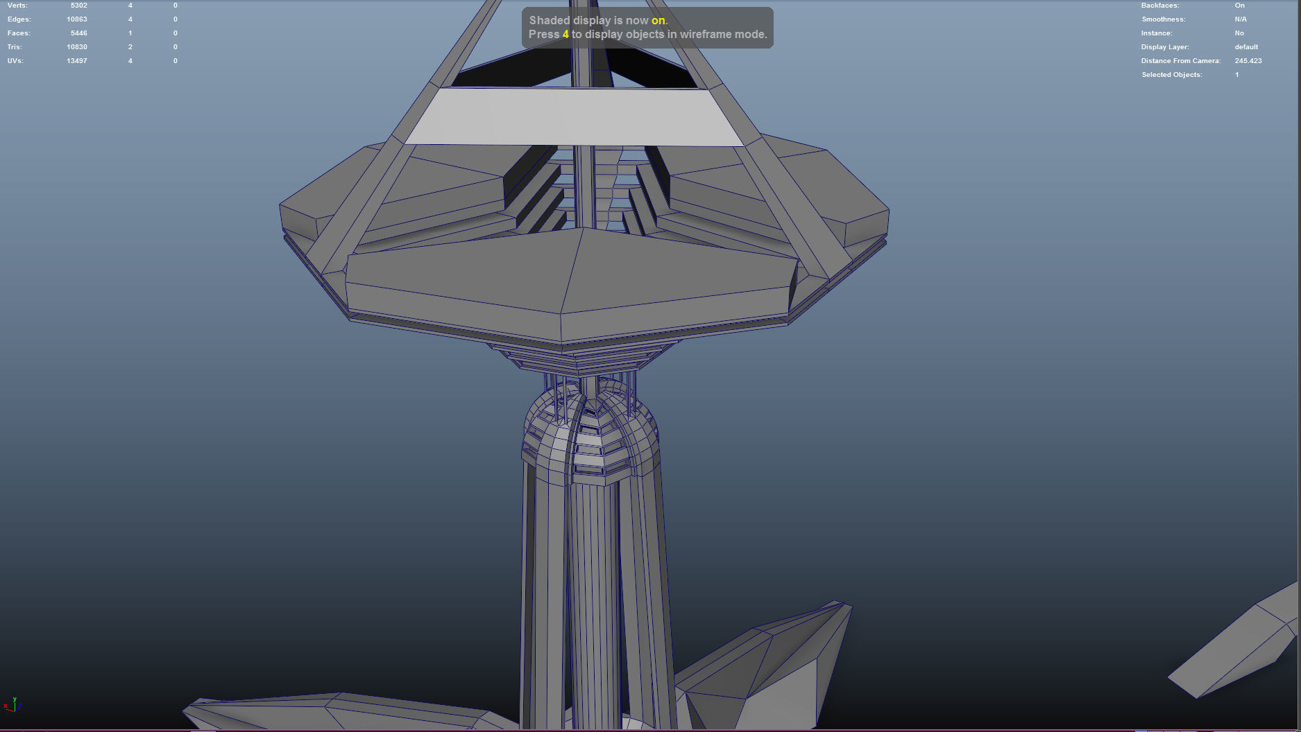 Space fighter collection - PBR  - VR Low-poly 3D model_40