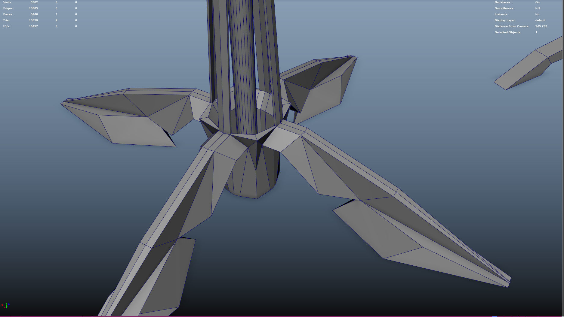 Space fighter collection - PBR  - VR Low-poly 3D model_41