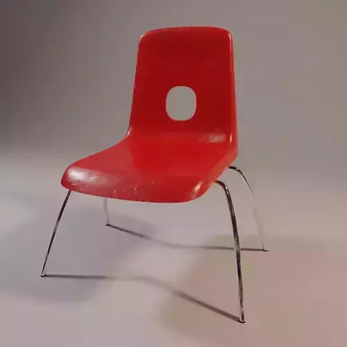 Plastic Chair for Game Engines PBR