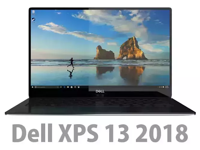 DELL XPS 13 2018 Black 3D model