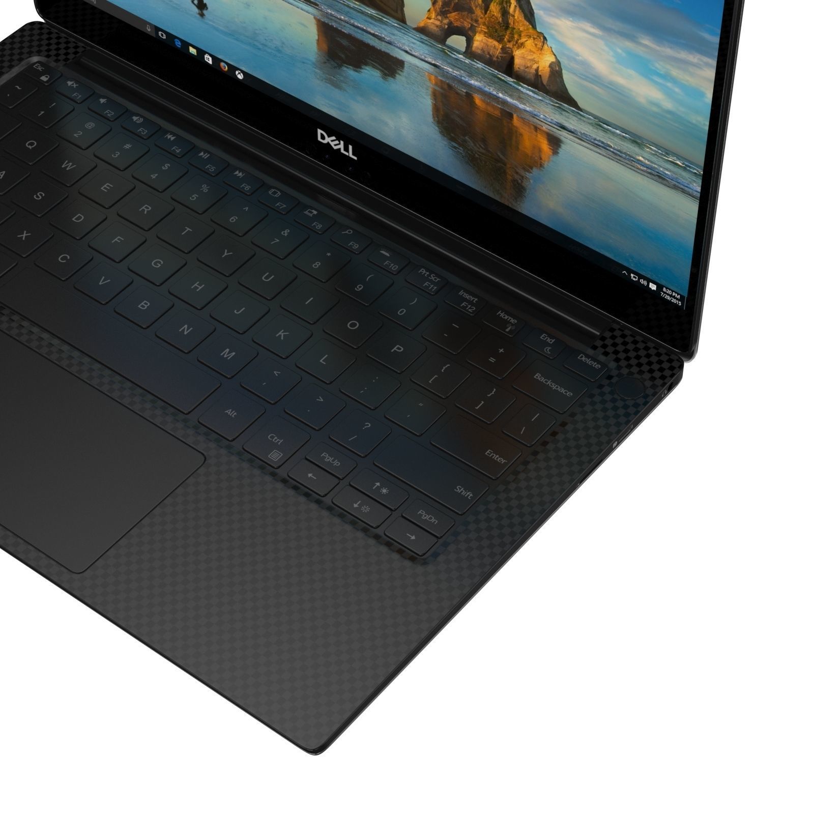 DELL XPS 13 2018 Black 3D model_15