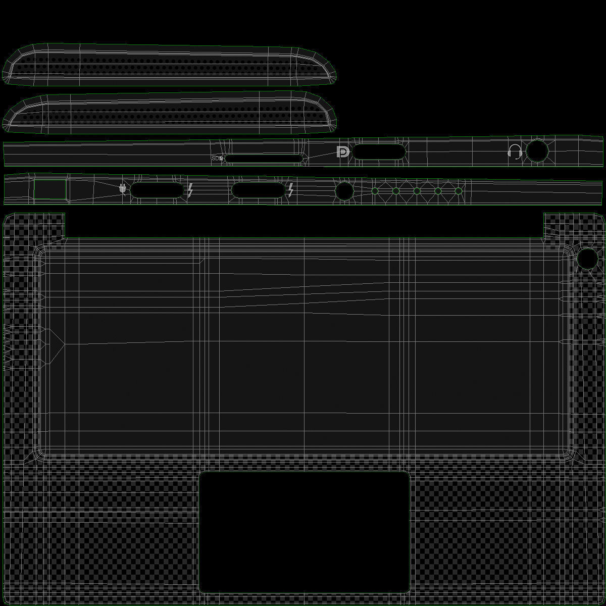 DELL XPS 13 2018 Black 3D model_31