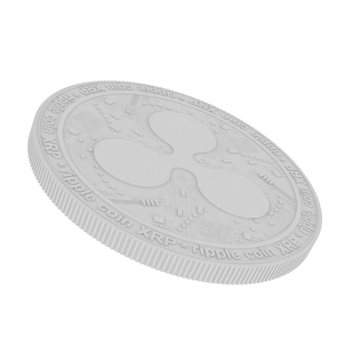 Ripple Coin 3D model_16