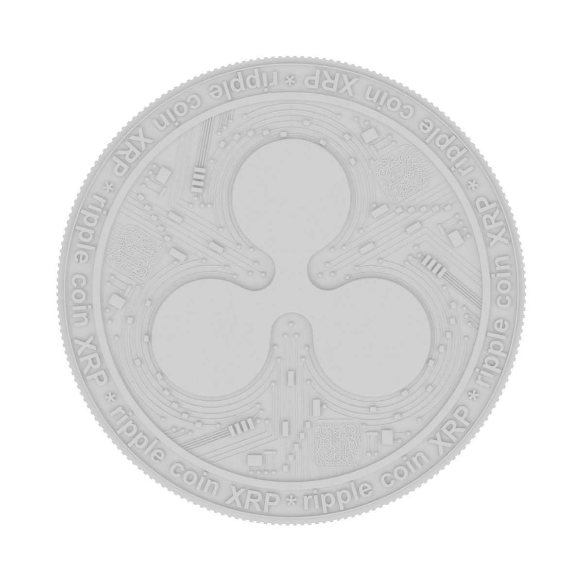 Ripple Coin 3D model_17