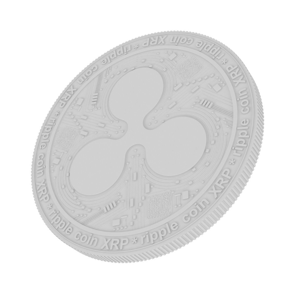 Ripple Coin 3D model_18