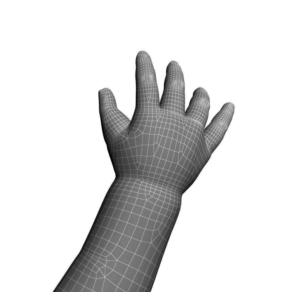 Child hand 3D model_6