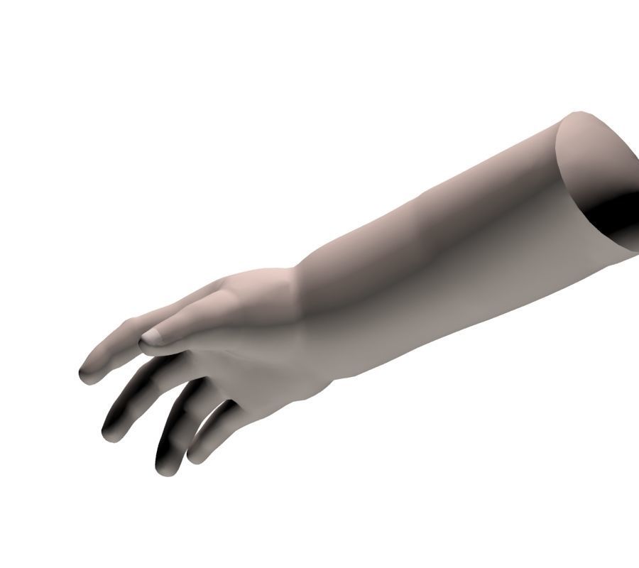 Child hand 3D model_14