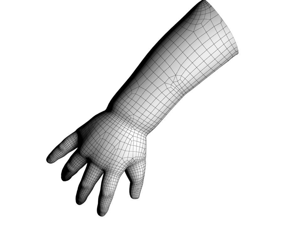 Child hand 3D model_22