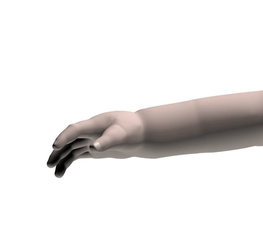 Child hand 3D model_9