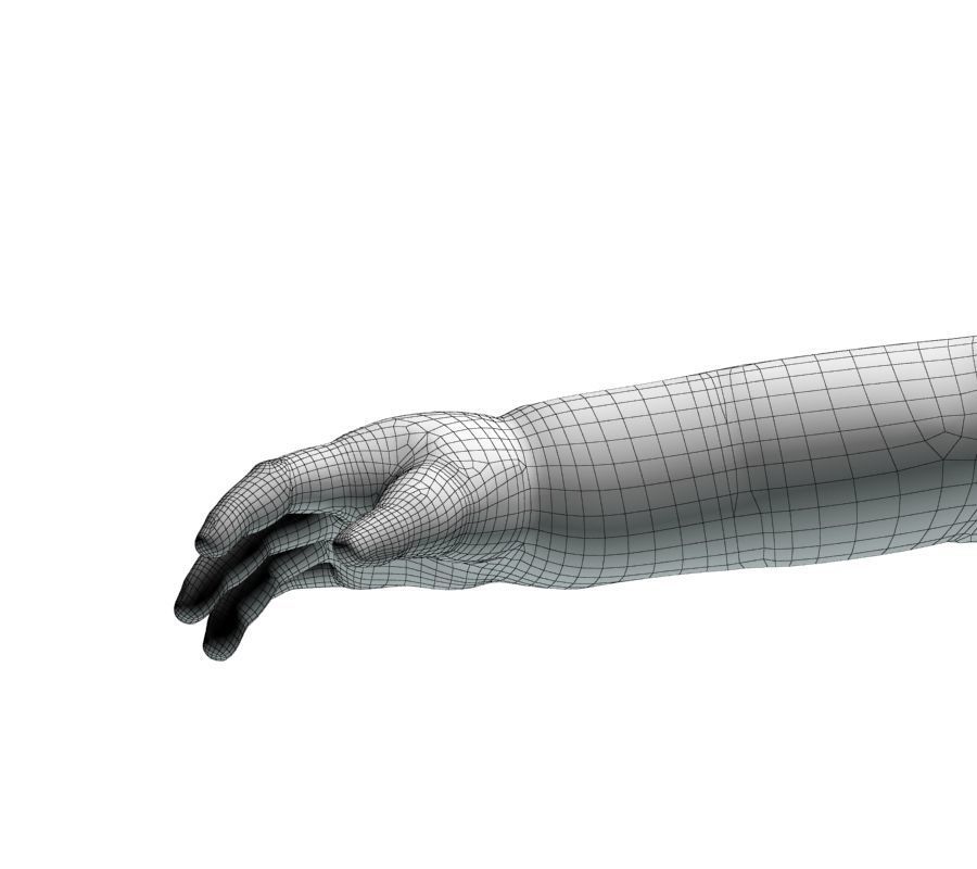 Child hand 3D model_20