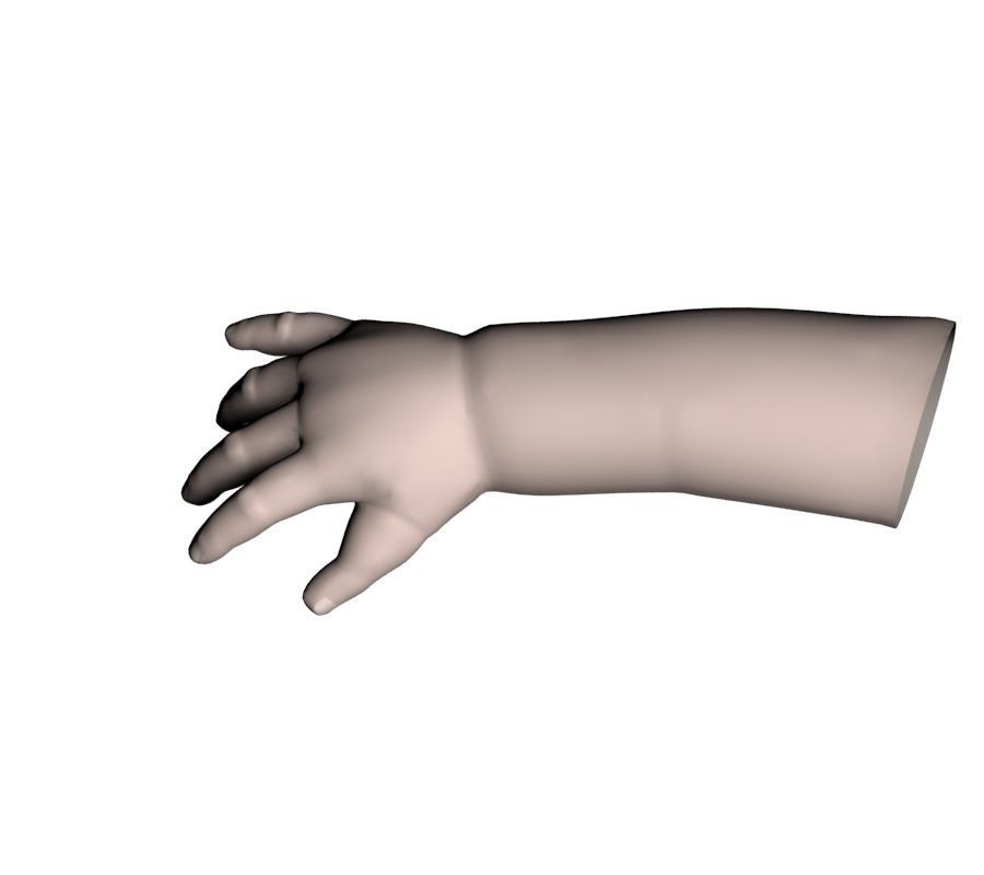 Child hand 3D model_13