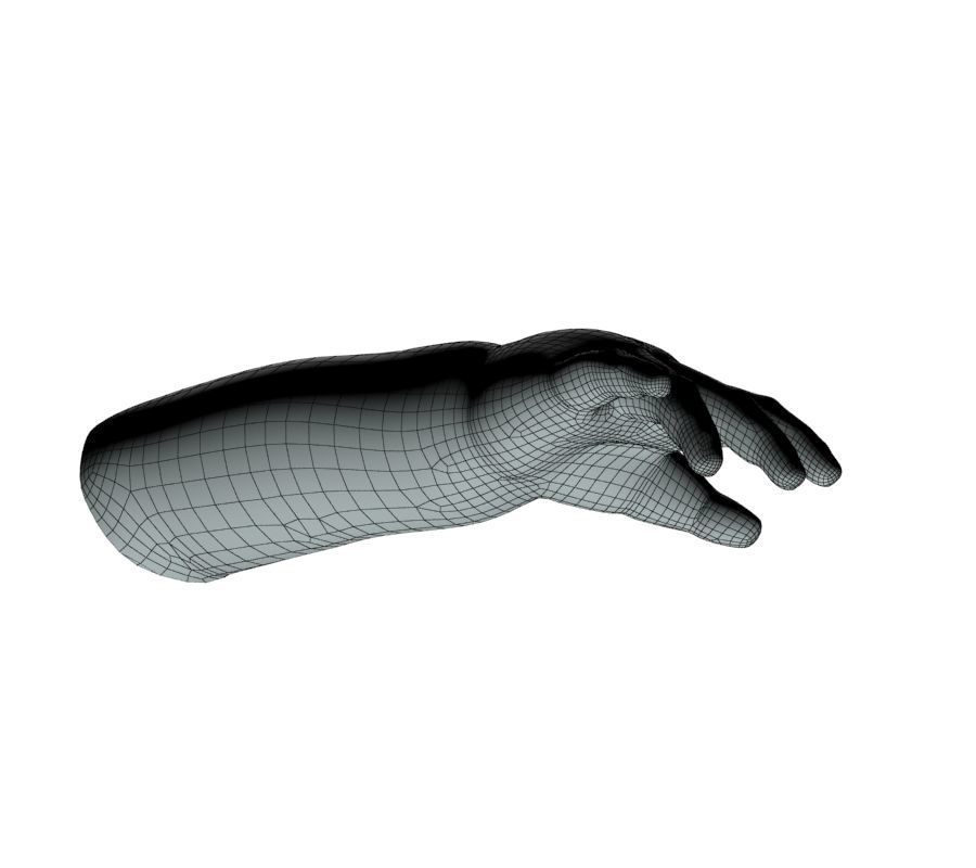 Child hand 3D model_30