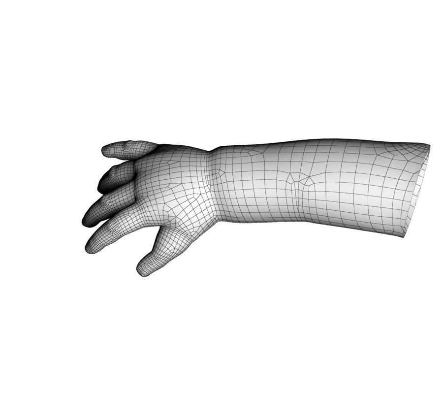 Child hand 3D model_24