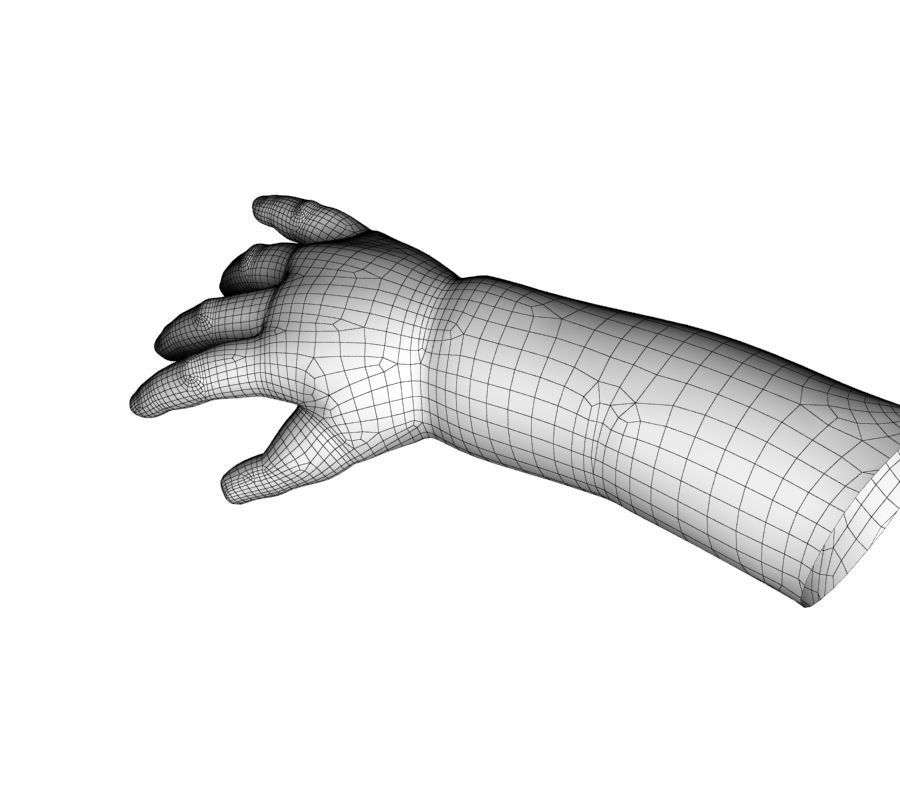 Child hand 3D model_21
