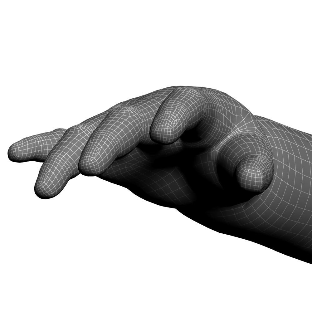 Child hand 3D model_8