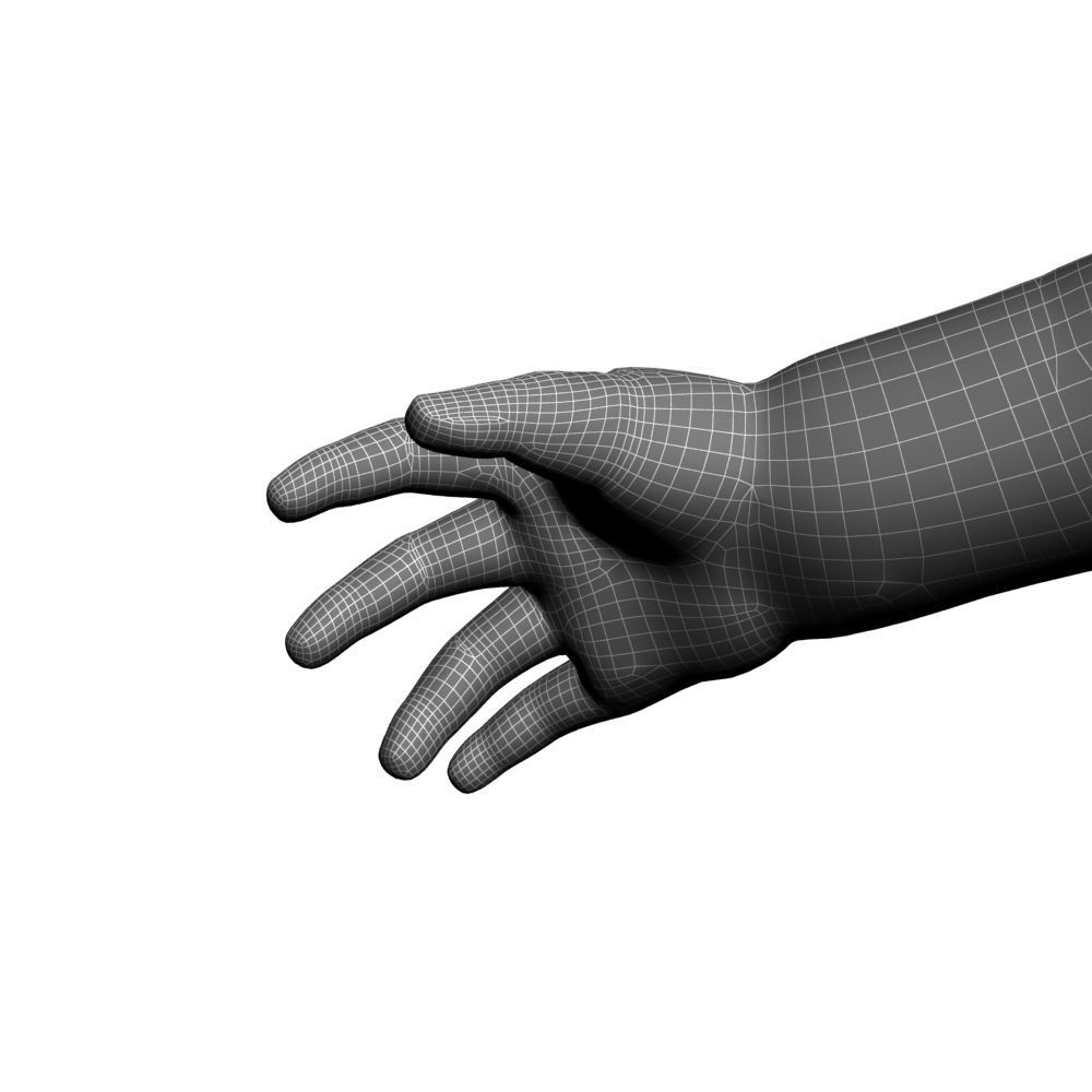 Child hand 3D model_5