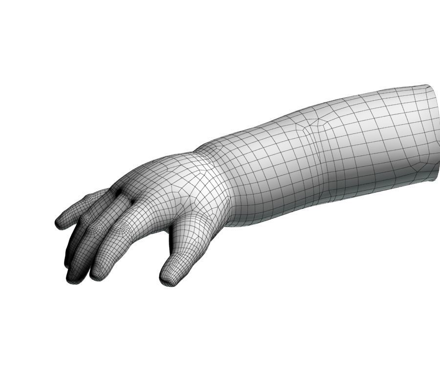 Child hand 3D model_26
