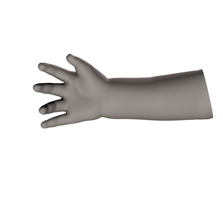 Child hand 3D model_17