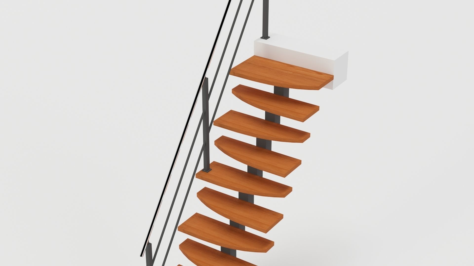 Steep stairs 3D model_5