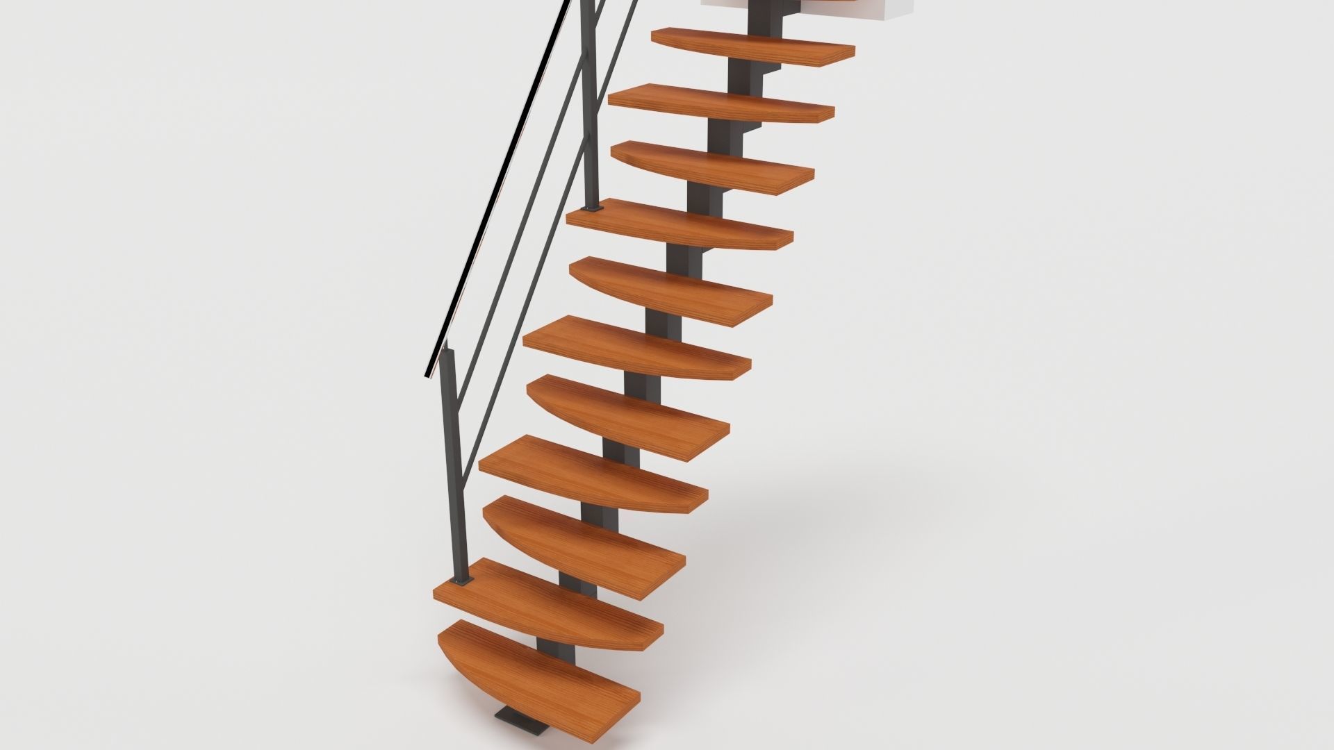 Steep stairs 3D model_6
