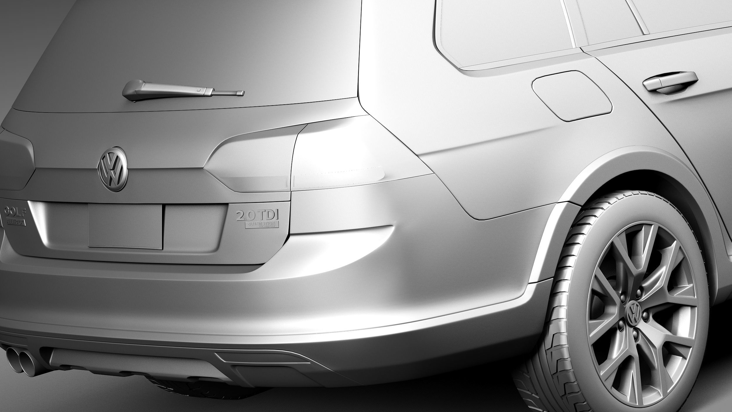 Volkswagen Golf Alltrack 2015 3D model_13