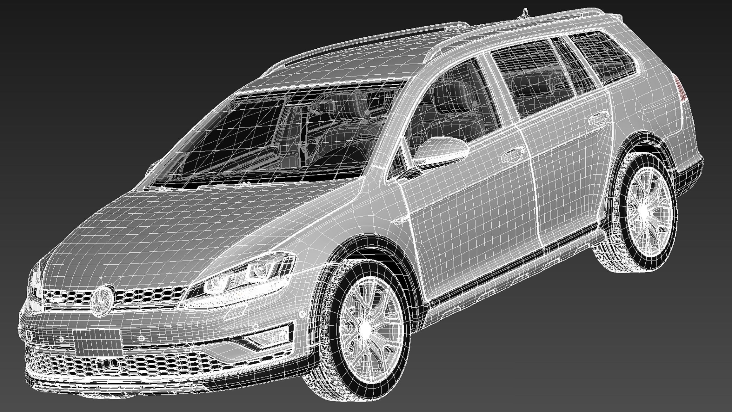 Volkswagen Golf Alltrack 2015 3D model_18