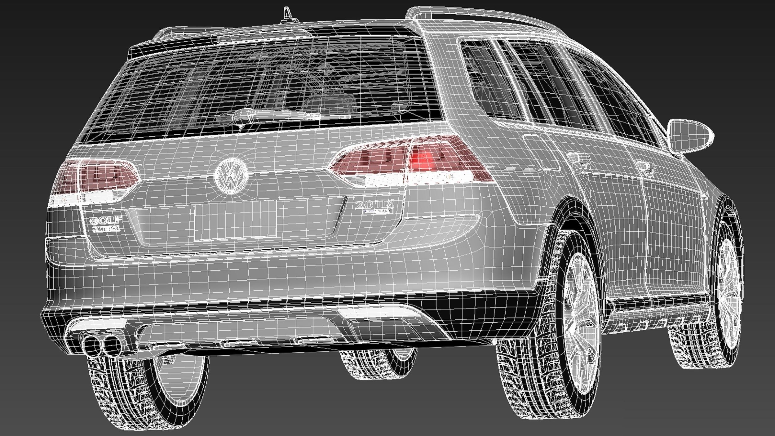 Volkswagen Golf Alltrack 2015 3D model_19