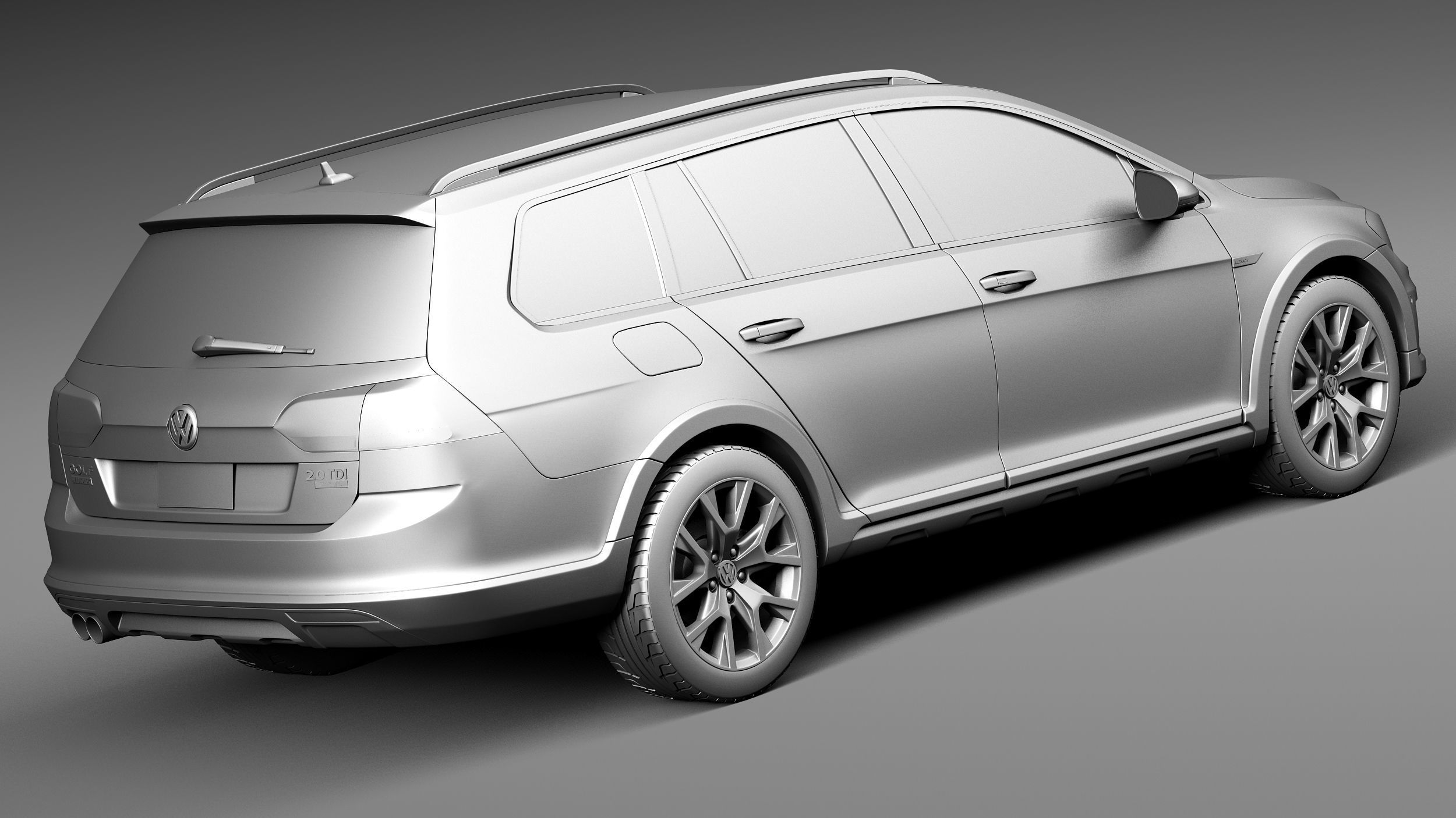 Volkswagen Golf Alltrack 2015 3D model_14